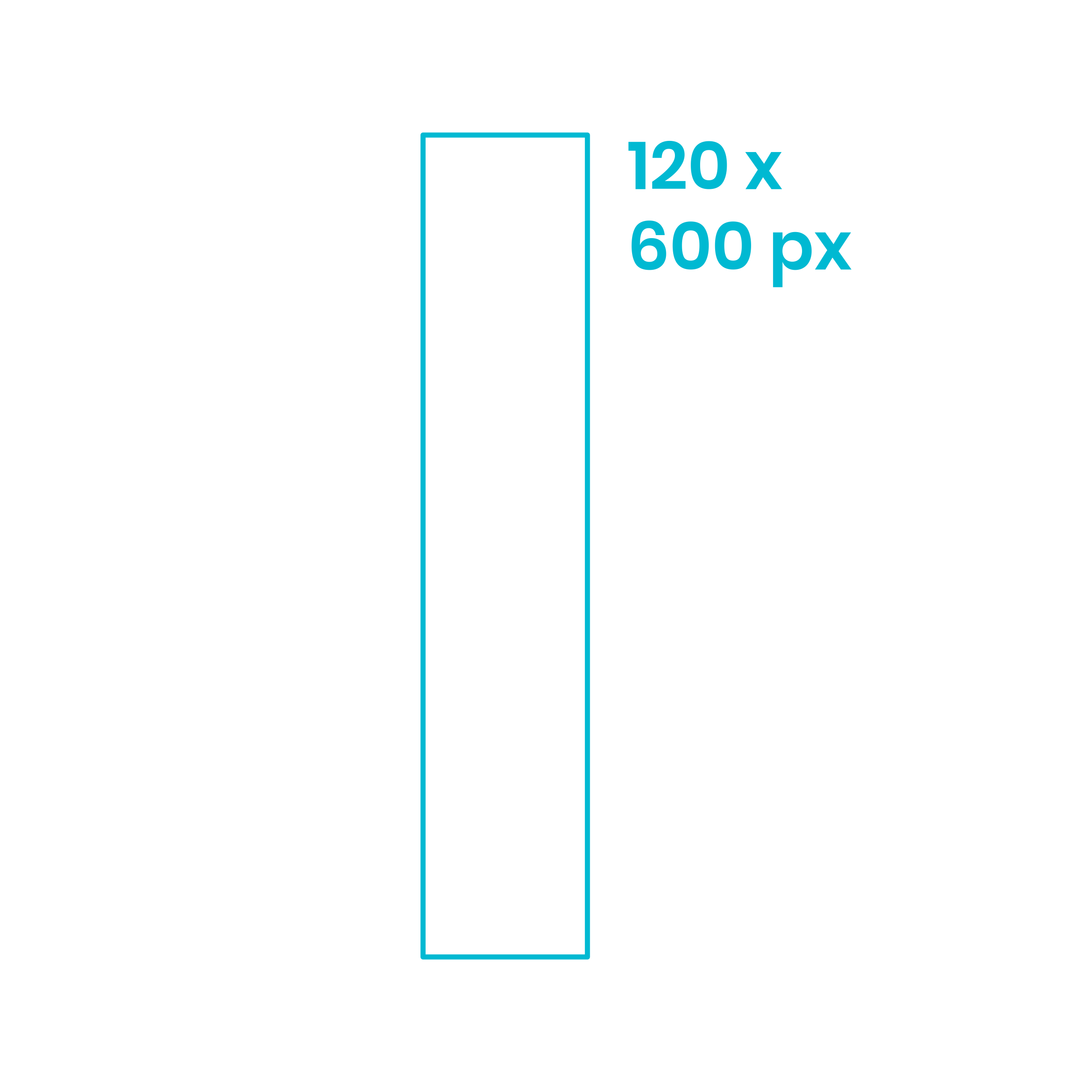 Digital Online Advertising Skyscraper Ad 120X600 Blueprint Style Svg Vector Free Vectors